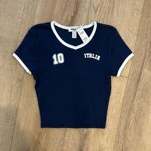 Italia Juniors Navy Blue T-Shirt